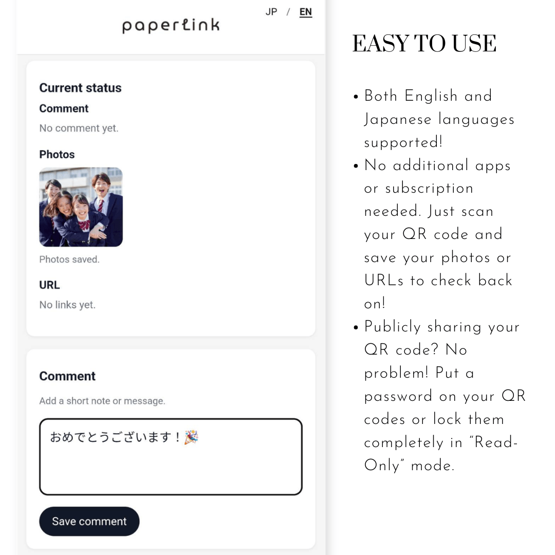 Product image of Link photos, videos, and URLs directly to your pages. Paperlink QR Code Sticky Notes - S Size 5