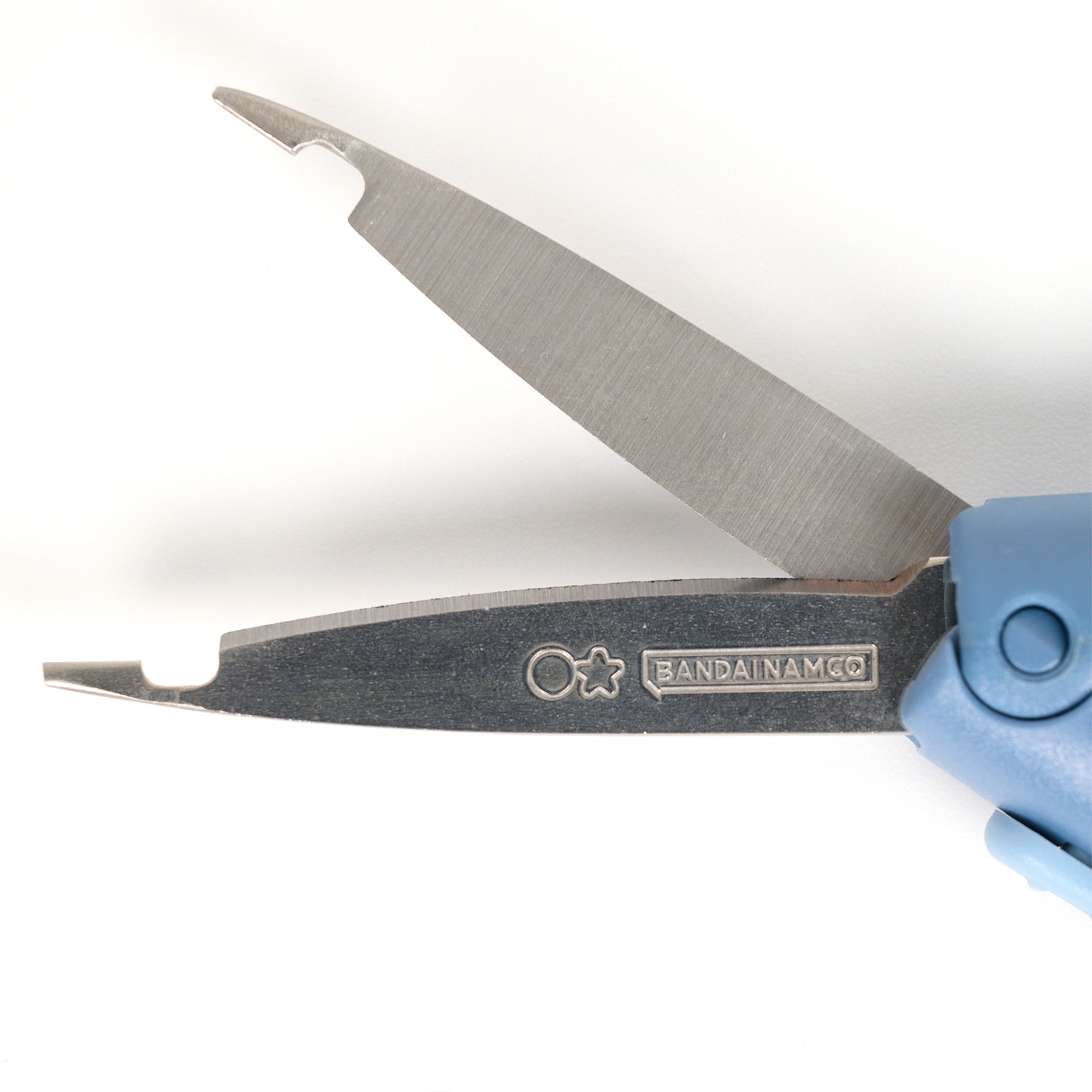 Product image of 2-in-1 folding craft scissors with micro-tweezers built right into the tips for precise sticker placement. Stickyle Tsumamuno 2-in-1 Scisors & Tweezers 4