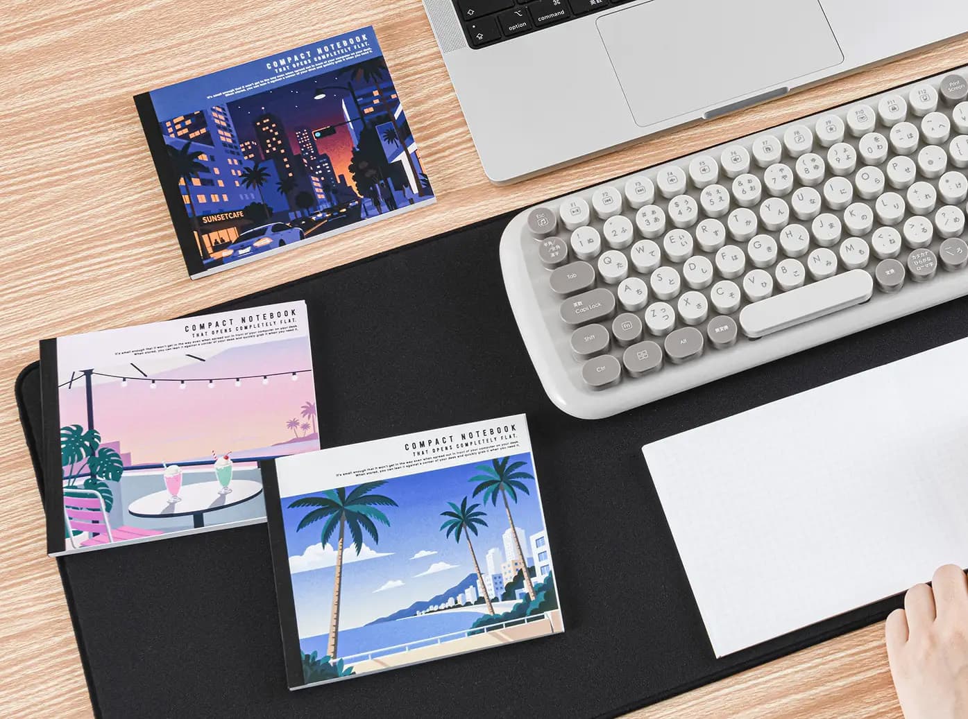 City Pop on Your Desk: Nakabayashi Puts Flat-Lay Binding Into a Retro CD Jewel Case